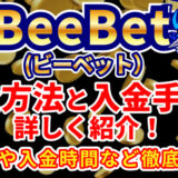 BeeBet（ビーベット）7種の入金方法の手順と反映されない原因
